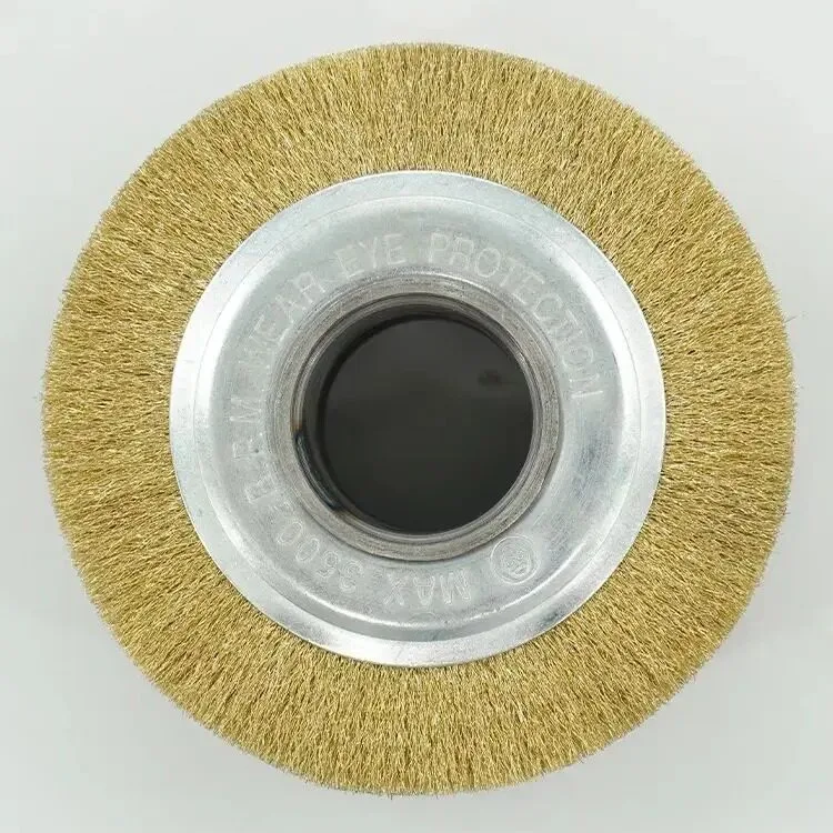 Circular-Crimped-Copper-Plated-Steel-Wire-Wheel-Brush